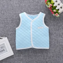 Осенне-зимний жилет для мальчиков и девочек детский тонкий теплый жилет с хлопковой подкладкой весенне-осенний жилет для новорожденных