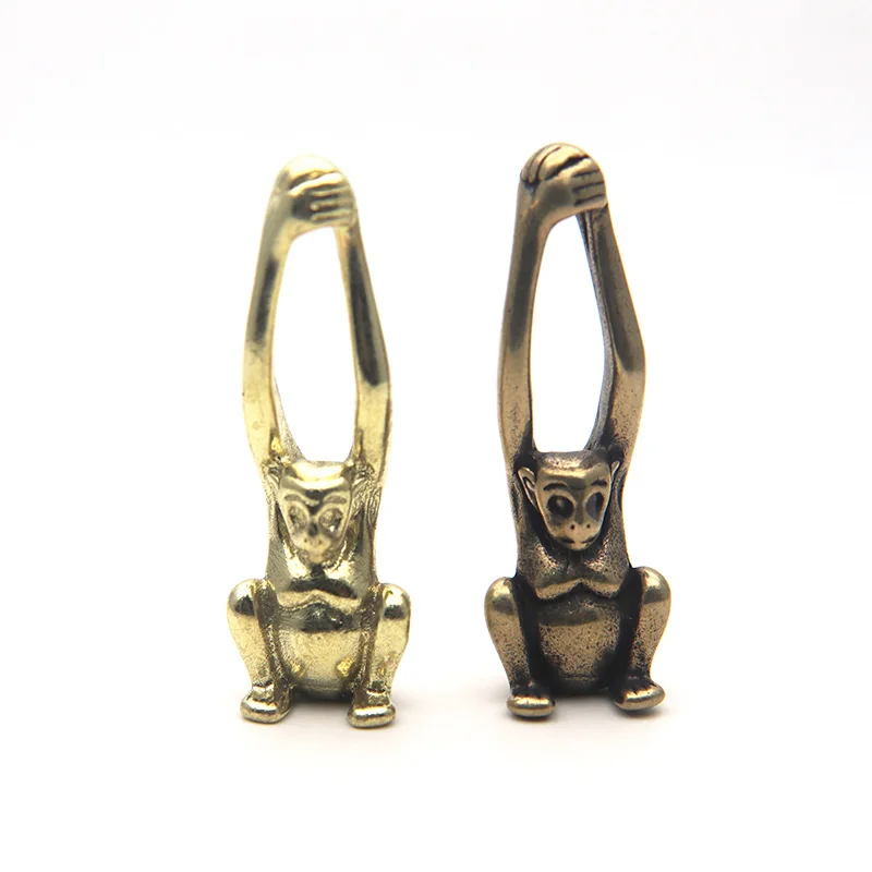 brass monkey figurines (3)