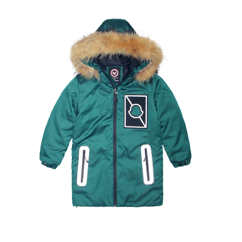 

New Winter Boys Parka Thick Warm White Duck Down Jackets Coat Girls Boys Clothes Children Parka Hooded Outerwear Snowsui