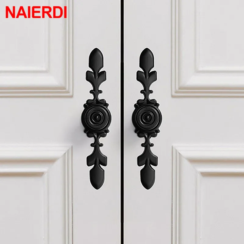 Bronze Door Handles Cabinet Handle Antique Cabinet Pulls Wardrobe Drawer Knobs Zinc Alloy Cupboard Furniture Hardware furniture handles kitchen door handles