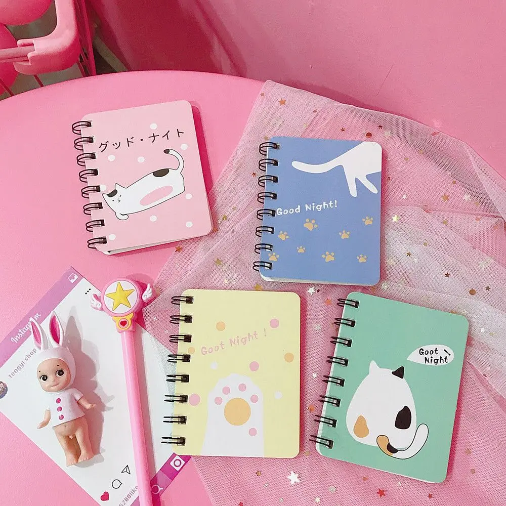 

1PCS Portable Animal Notepad With a Small Fresh Coil Cartoon Notebook Stationery Small Book School Office Supply