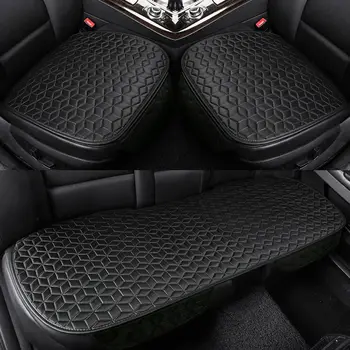 

Universal Flax Car Seat Cover Four Seasons Front Rear Linen Fabric Cushion Breathable Protector Mat Pad Auto accessories