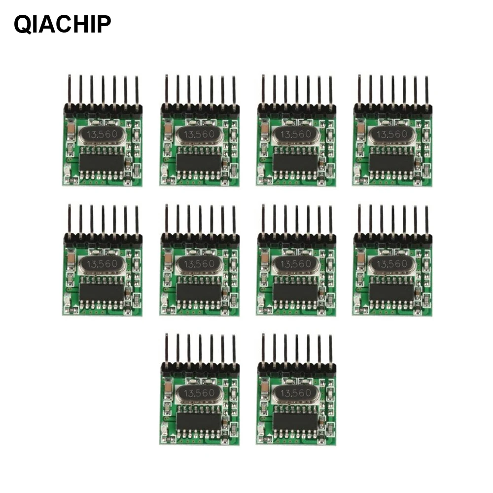 Супергетеродинный радиочастотный модуль передатчика QIACHIP 10 шт. 433 92 МГц
