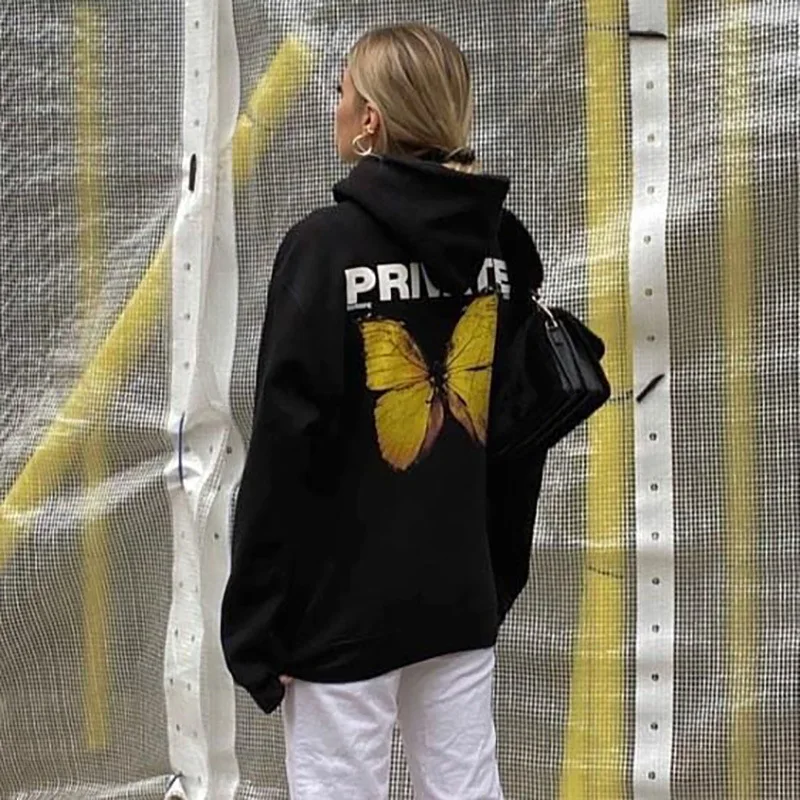 Fashion Autumn Women Hoodie Explosion Private butterfly Sweatshirt Hoodies Printed Long-Sleeved Black Women Harajuku Sweatshirt- H73e9d0cff3a34b00a8bb7f6161a80deaI