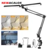 NEWACALOX EU/US 12V Reading Desk Lamp with 160Pcs LED Lights 24W Indoor Light Table Clamp Folding Light for Office/Study/Working 1