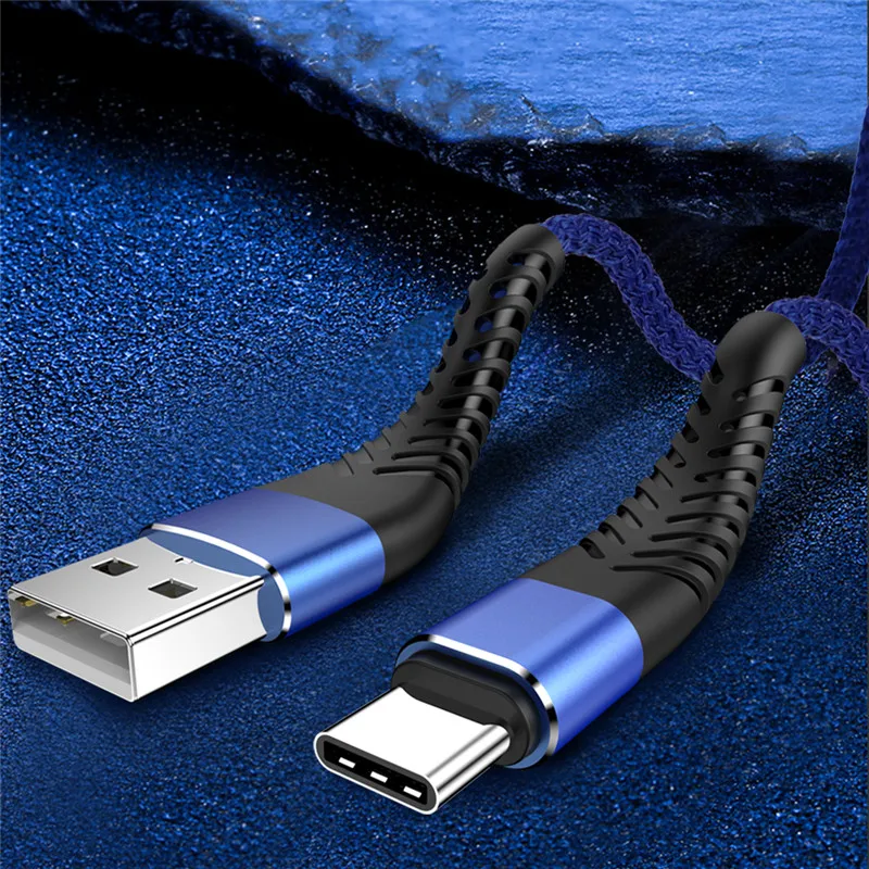 1, 2, 3 м usb type C кабель для зарядного устройства для samsung S10, S9, S8, быстрая зарядка, провод для мобильного телефона, USB C кабель для Xiaomi mi 9, красный mi note 7