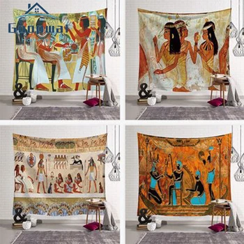 

Digital Printing Polyester Tapestry Ancient Egyptian Dormitory Decoration Tapestry Home Decoration Accessories Bohemian Tapestry