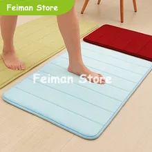 Утепленный ортопедический коврик из кораллового флиса абсорбирующий нескользящий коврик медленный отскок ковер вертикальная полоса салон коврик для ванной комнаты