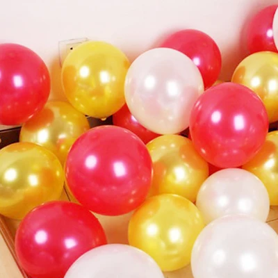 20 50 шт./лот 10 дюймов 1,5 г разноцветные жемчужные золотые белые латексные надувные шары для праздника свадебные украшения с днем рождения - Цвет: red white gold