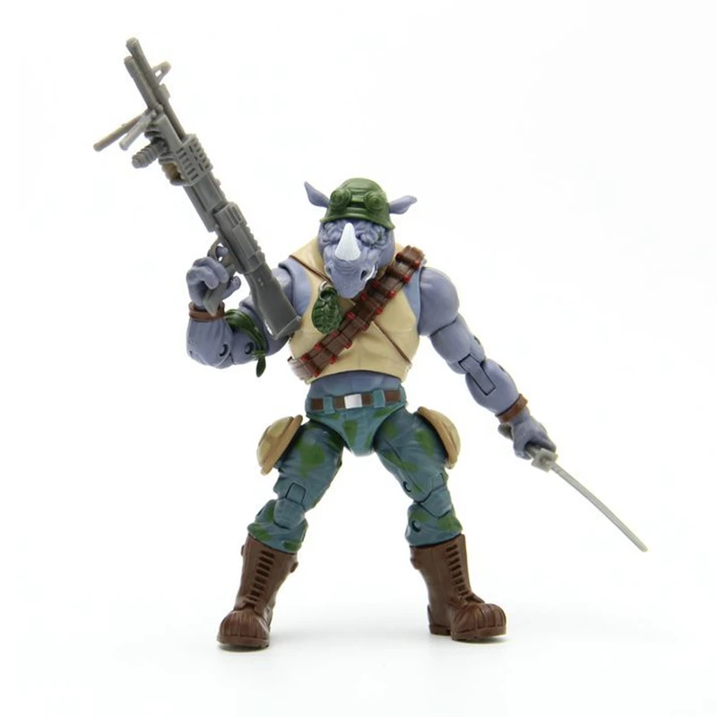 NinjaTurtles rocksteady Фигурка Игрушка Кукла Brinquedos фигурка модель подарок(без шляпы
