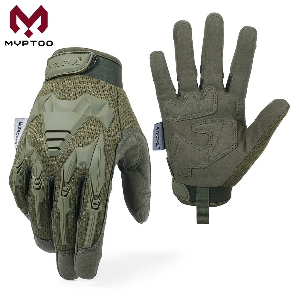 

Rubber Motorcycle Gloves Motorbike Motocross Tactical Military Moto Biker Riding Protective Gear Full Finger Glove Men Women