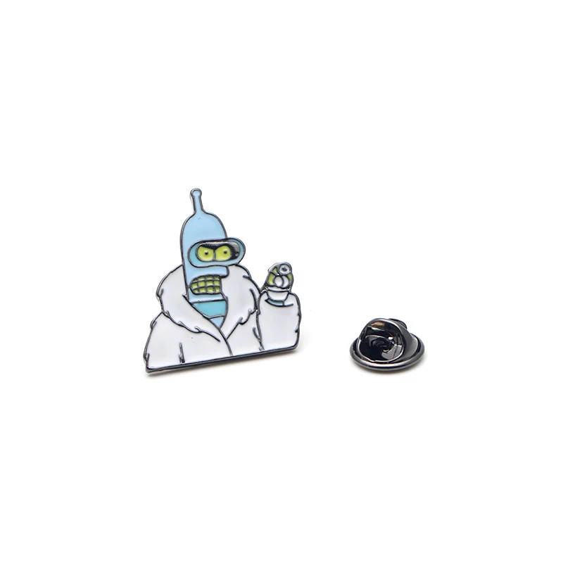 3 K649 мультфильм Futurama железная эмалированная брошь и броши рюкзак/сумки значок джинсовая брошь воротник ювелирные изделия подарки 1 шт - Окраска металла: 3