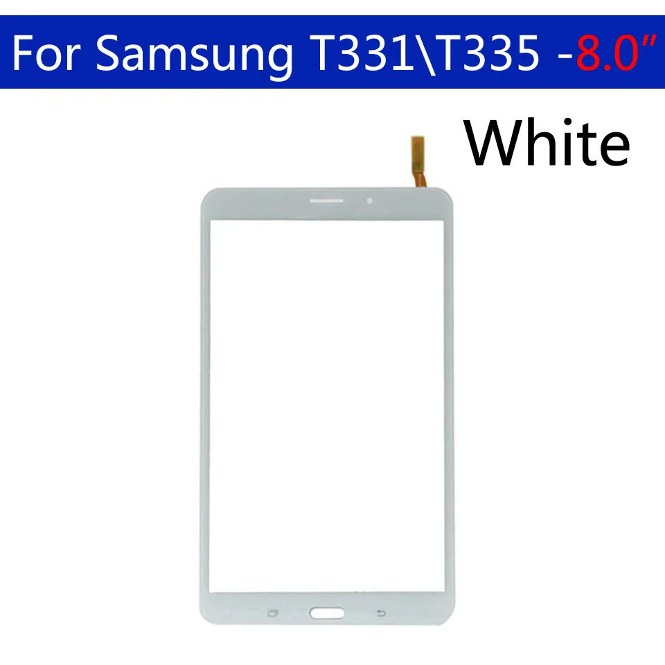 Для samsung Galaxy Tab 4 8,0 T331 t335 T330 сенсорный экран дигитайзер панель Стекло Объектив ЖК-дисплей планшет сенсорный экран Замена