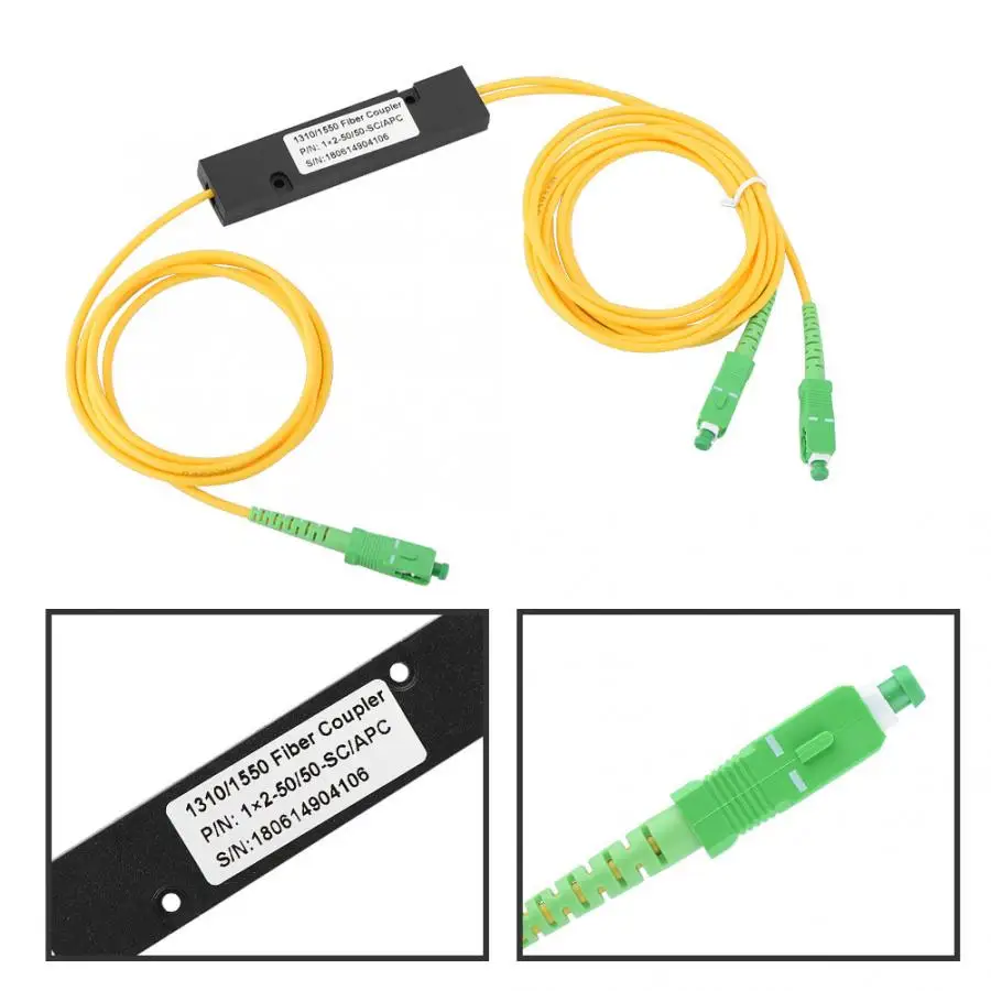 Micro usb Компьютерные кабели SC APC 1X2 PLC одномодовый волоконно оптический сплиттер SC/UPC