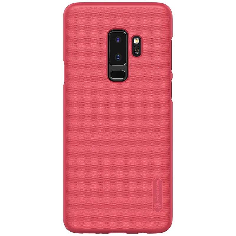Чехол для samsung Galaxy S9 S8 S10 E Plus Note9 NILLKIN, суперматовая защитная задняя крышка для samsung S9 Note 8 9, Защитная пленка для экрана - Цвет: Красный