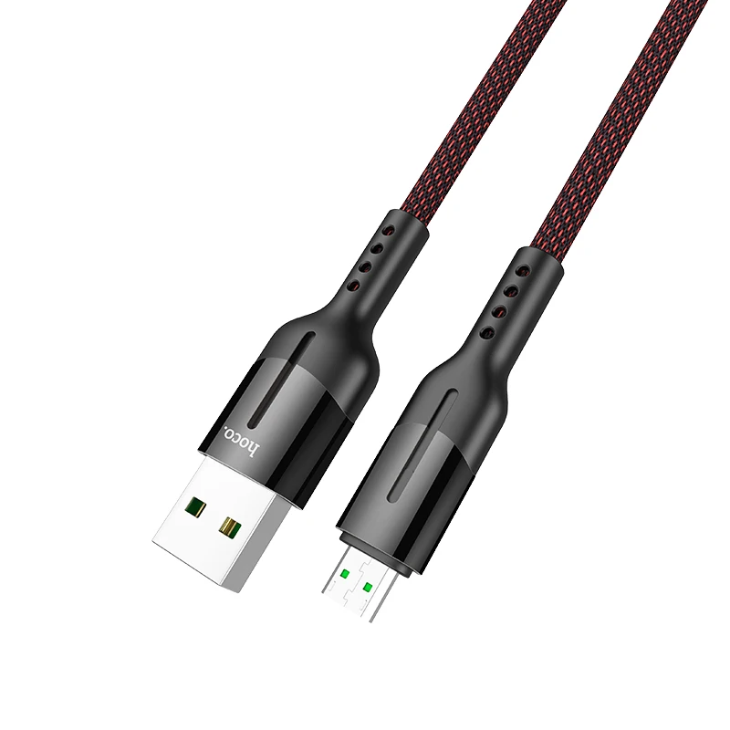 HOCO U68, 20 шт./лот,, 1,2 м, Micro USB кабель, 4A, быстрая зарядка, USB кабель для передачи данных для samsung, Xiaomi, LG, телефон, usb шнур для зарядки