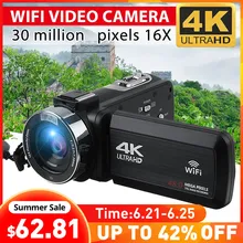 4K видеокамера Ultra HD 30MP WiFi DV Цифровая видеокамера 270 градусов вращение сенсорный экран 16X цифровая зум Камера 4K видеокамера Ultra HD 30MP WiFi DV Цифровая видеокамера 270 градусов вращение сенсорный экран 16X цифровая зум Камера