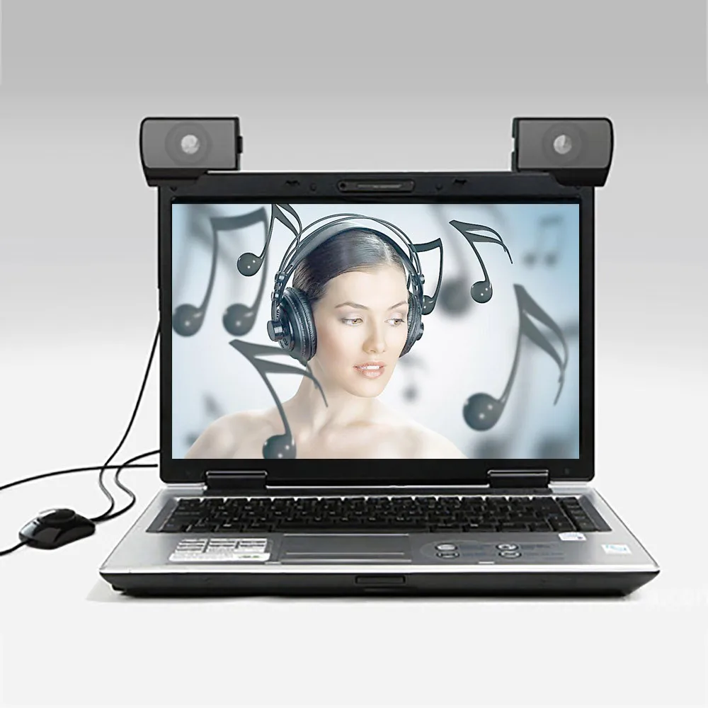 

20# 1 Pair Of Mini Portable Usb Multimedia Computer Laptop Audio Sounder Speaker For Computer Desktop With Laptop/Phone Speaker