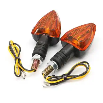 

Pair 12V Universal Motorcycle Turn Signal Light Indicator Lamps Amber E8 Approved For Honda/Yamaha/Suzuki