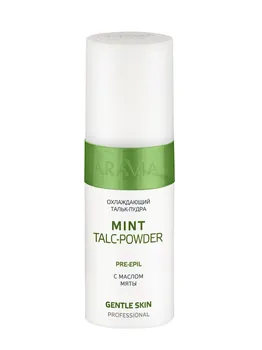 

Talc powder cooling with mint oil mint talc-powder, 150 ml, aravia professional
