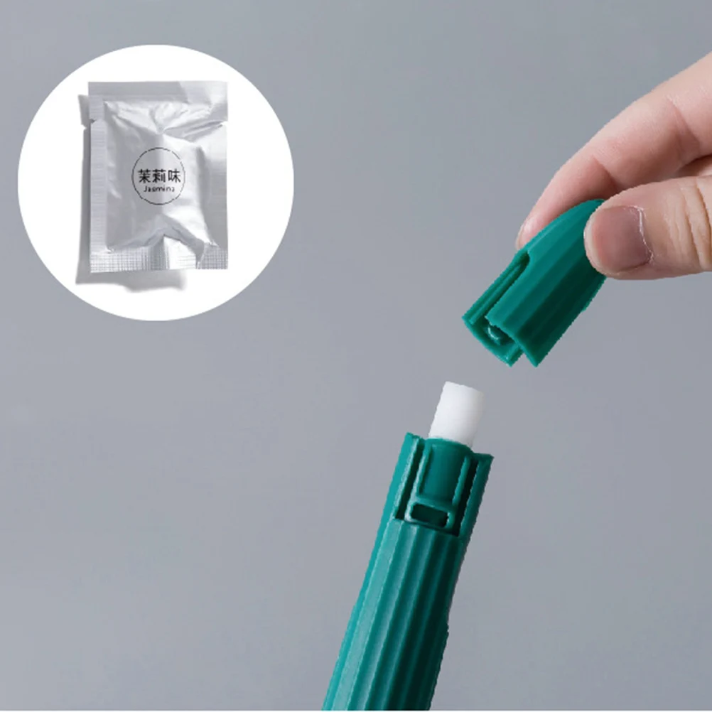 1 PC Wall Mounted Toilet Brush Kit Practical Double Convenient Ventilated Toilet Cleaner for Bathroom