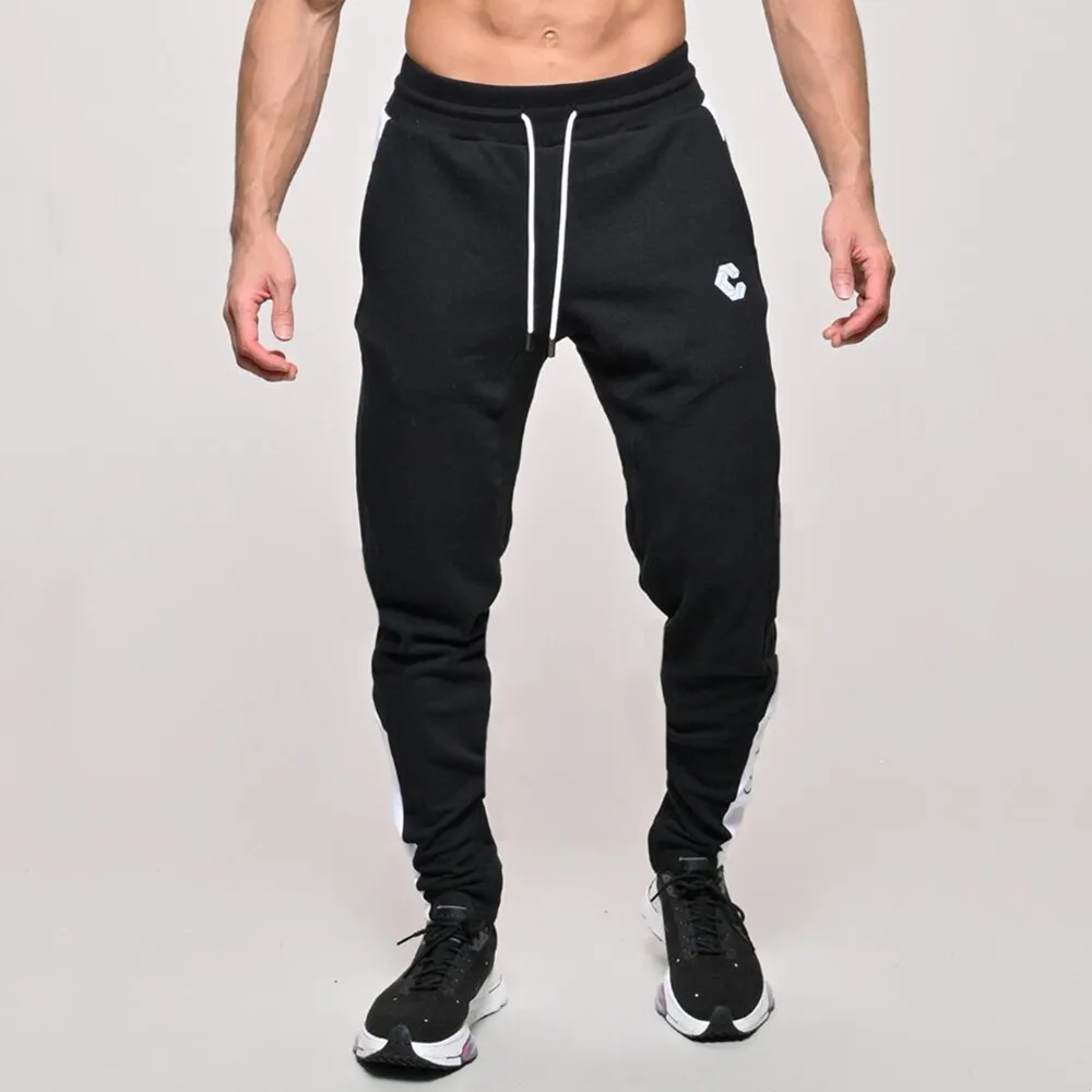 Autumn Joggers Sweatpants Men Casual Pants Gym Fitness Cotton Sportswear Slim Trousers Male Bodybuilding Training Trackpants cotton track pants