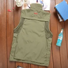 Настраиваемый мужской жилет быстросохнущие сумки жилет особенность разборки фотографии жилет пальто 7882W