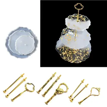 

3 Layer Irregular Large Fruit Disc Tray Silicone Molds Coaster Plate Resin Mold