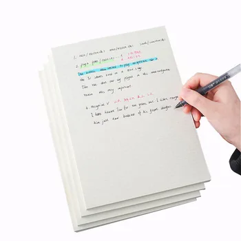 

4pcs/set B5 notebook simple style thicken draft paper horizontal grid blank diary drawing paper sketchbook school office supply
