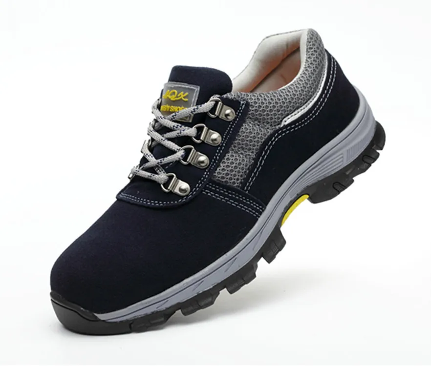 

Double Color Adhesive Rubber Sole Safety Shoes Manufacturers Direct Selling Smashing Put Puncture Insulation Safety Shoes Anti-s