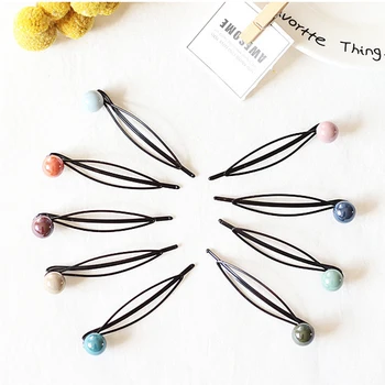 

5Pcs/Set Sweet Color Beads Girl Hair Clip Hairband Bobby Pin Barrette Hairpin Headdress Accessories Beauty Styling Tools New