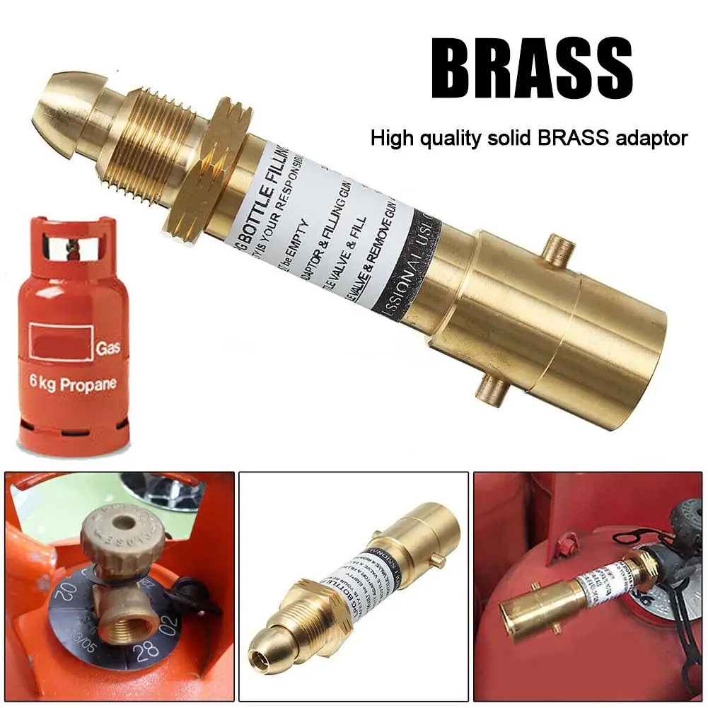 NEW Propane Bottle Replacement Brass Adapter for LPG GPL Gas Bottles#CO