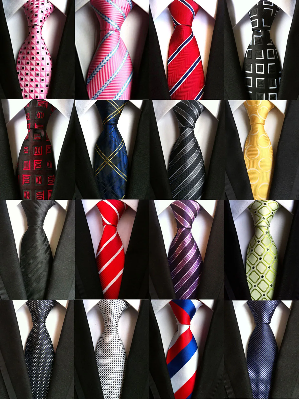 Ricnais 8cm Men's Tie Silk Plaids Floral Luxury Necktie Striped Ties For Men Business Formal Dresses Wedding Accessories Boy Tie