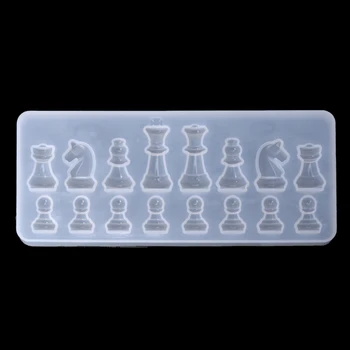 

International Chess Shape Silicone Mold DIY Clay Epoxy Resin Mold Pendant Molds AXYD
