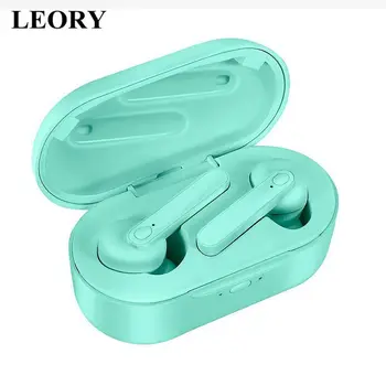 

LEORY DT-5 TWS bluetooth 5.0 Earphone HiFi HD Call CVC8.0 Noise Cancelling Wireless Earbuds 2000mAh Power Bank Handsfree Headset