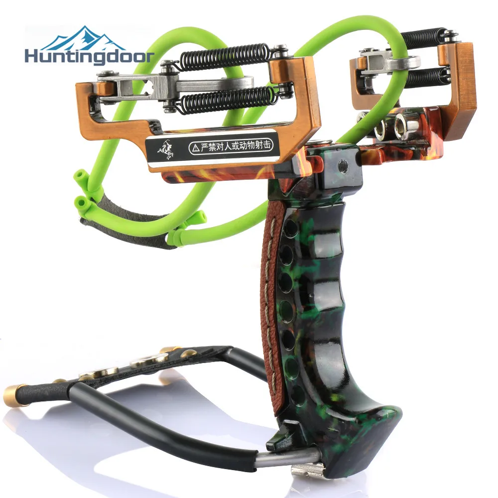 Archery Slingbow Fishing Slingshot Kit Hunting Fish Folding Professional Adjustable Shooting with Arrow Rest Rubber Band