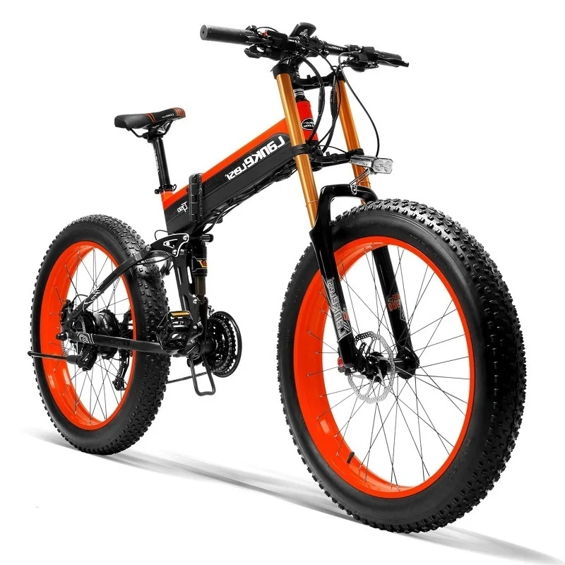 E-велосипеда Одежда высшего качества LANKELEISI 2" дюймов жира XT750Plus 1000 ваттовый мотовелосипед; складного электрического Bicy
