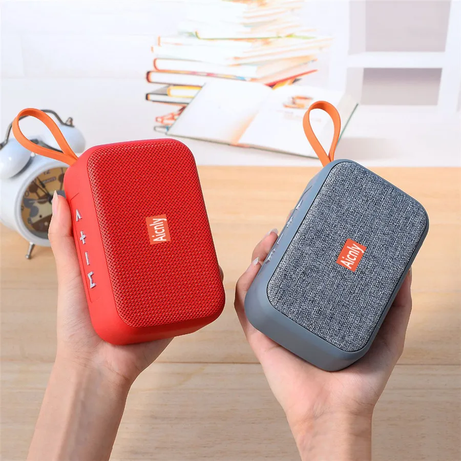 Портативные беспроводные, небольшие, bluetooth динамик стерео портативный динамик s открытый сабвуфер Колонка спикер Bluetooth 4,2 с Sd Fm