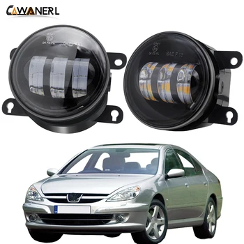 

LED Fog Light For Peugeot 607 (9D, 9U) Saloon 2000-2006 Car Accessories Front Bumper Fog Lamp DRL White Amber 30W 6000LM H11 12V