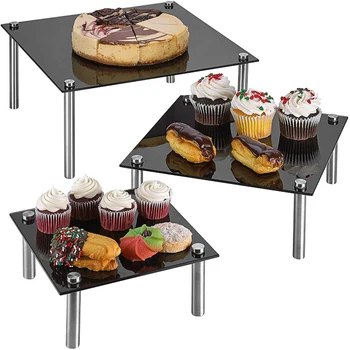 

3 Tier Acrylic Cake Stand Storage Rack Dessert Display Holder For Wedding Party Household Kitchen Accessories
