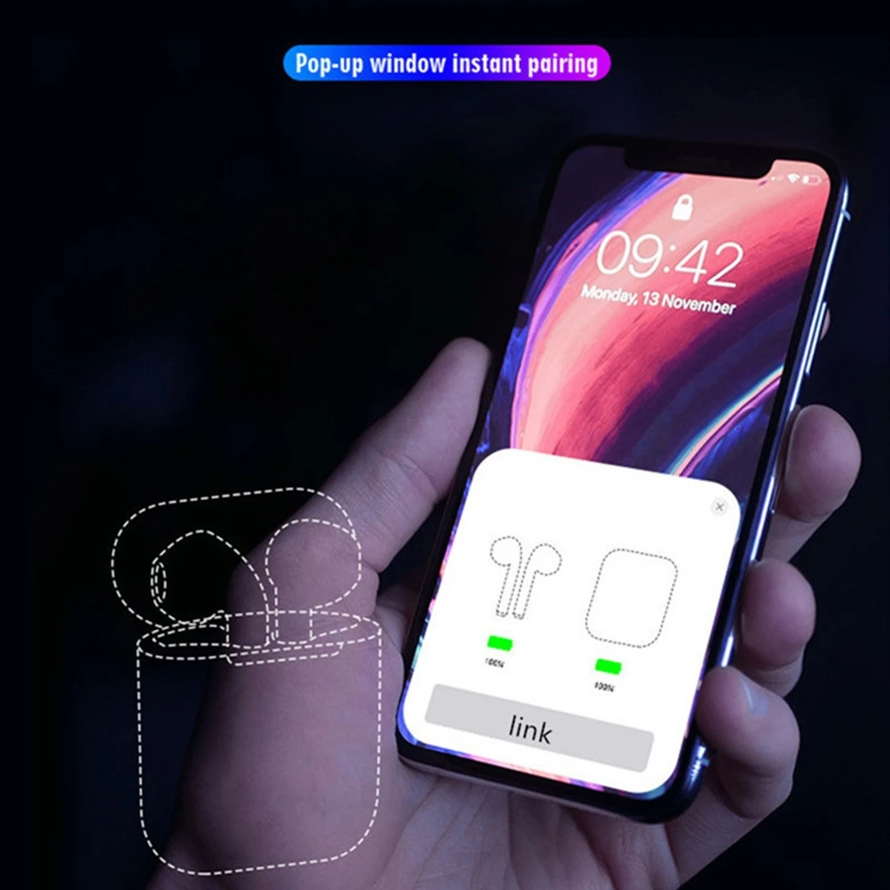 2 MX Pro беспроводные bluetooth наушники с шумоподавлением настоящая батарея гарнитура с микрофоном Pro 3 Air2 Tws наушники Smart sport - Цвет: 2
