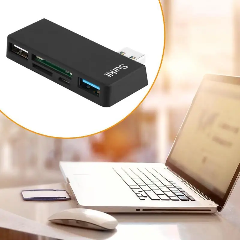 Высокоскоростной считыватель карт памяти Micro/USB2.0/3,0/TF/для microsoft Surface Pro 3/4, совместимый с Andorid и Windows