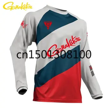 

Gamakatsu Long Sleeve Fishing Wear Male Outdoor Sports Shirts Clothing Anti UV Breathable Cycling Hunting Hiking Clothes