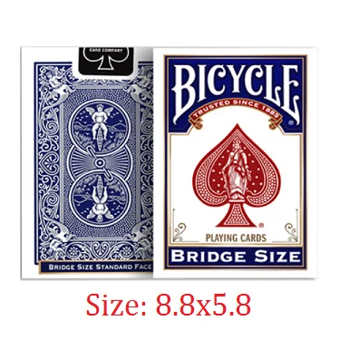 Велосипедный всадник задний стандартный индекс игральные карты красный/синий колода секунды покер Запечатанный USPCC США волшебные карты фокусы реквизит - Цвет: Bridge Blue