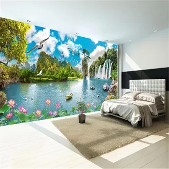 

milofi custom large-scale wallpaper mural HD Guilin landscape landscape panorama panorama huge wonderland TV background wallpape
