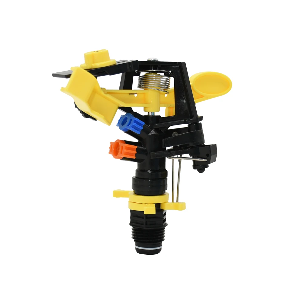 360 Degree Rotary Adjustable Garden Rotating Nozzle with 1/2 3/4 Thread Double Outlet Rocker Sprinkler Water Irrigation Lawn 1PC 