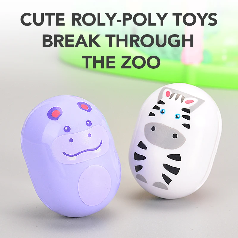 Детские строительные блоки Roly poly Zoo игрушки на тему приключений стек для детей