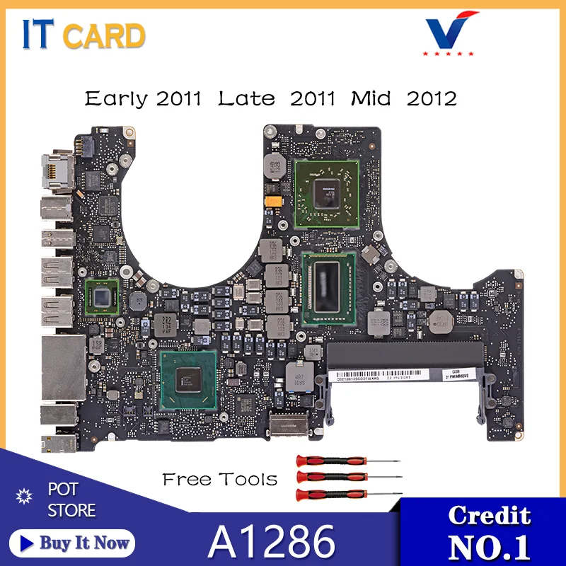 

Wholesale Tested for MacBook Pro 15" Logic Board intel Core i7 2011 Mid 2012 years A1286 Motherboard 820-2915-A/B 820-3330-B