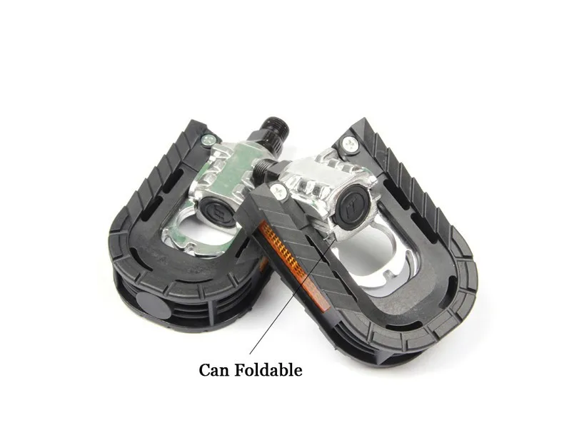 2 x педали plegable en negro para bicicleta ciclismo MTB