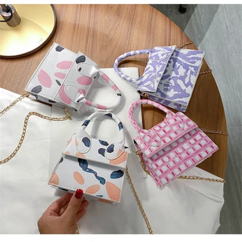 

2020 Fashion Trend Women Sweet Cute Tie-Dye Pattern Chain Crossbody Shoulder Bags Casual New Ladies Messenger Handbags Tote